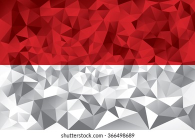 Indonesia flag vector illustration.