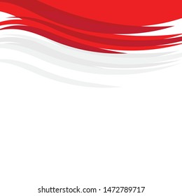 indonesia flag vector illustration design template