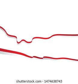indonesia flag vector illustration design template