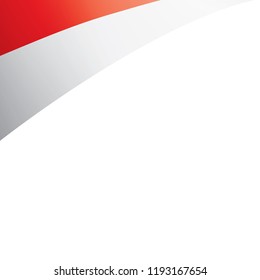Indonesia flag, vector illustration on a white background