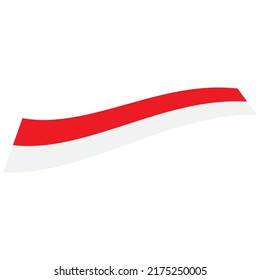 Indonesia flag vector illustration template design