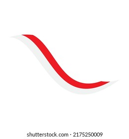 Indonesia flag vector illustration template design