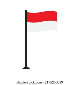 Indonesia flag vector illustration template design