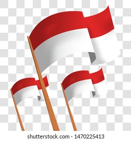 Indonesia Flag Vector - Independence Day
