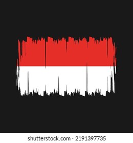 Vector de bandera de Indonesia. Bandera nacional