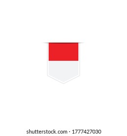 Indonesia    flag vector. National Simple Indonesia    flag