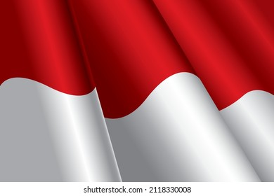 Indonesia Flag Waving Wind Background Stock Vector (Royalty Free ...