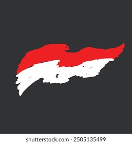 Indonesia - Grunge Flag Vector Illustration editable
