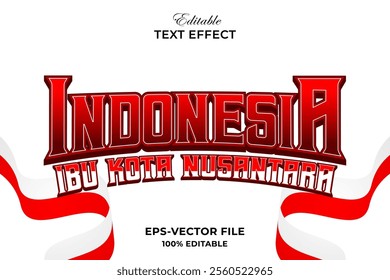 indonesia ikn text effect editable