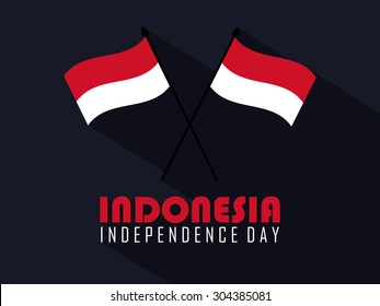 Indonesia Independence Day Abstract Flag Design, National Day Of Indonesia.