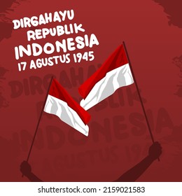 Indonesien Independence Day, 17. August, Design-Hintergrund