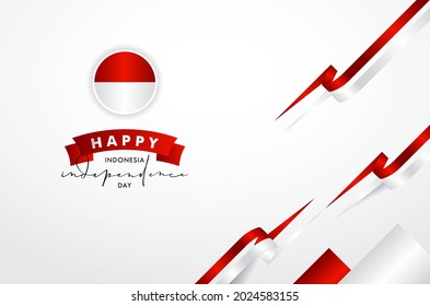 Indonesisches Unabhängigkeitstag-Hintergrunddesign