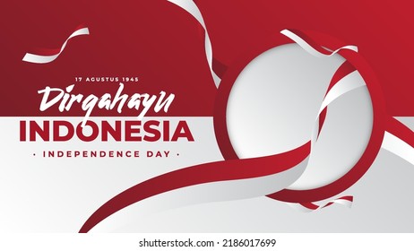 Indonesia independence day background design