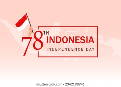 Indonesia independence day background template