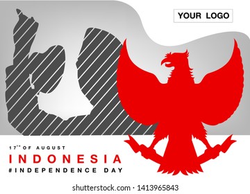 Indonesia Independence day background vector. EPS10