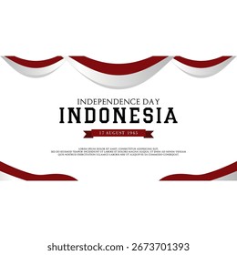 Vetor de fundo do dia da independência da Indonésia