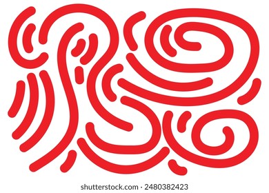 Indonesia Independence Day Celebration Abstract Doodle Background Landscape with Red color for your graphic resource