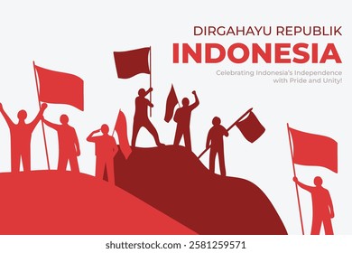 Indonesia Independence Day Celebration Poster and Social Media Post