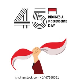 Indonesia Independence Day Celebration Vector Template Design Illustration