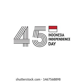 Indonesia Independence Day Celebration Vector Template Design Illustration