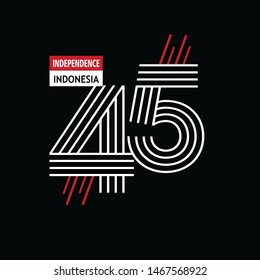 Indonesia Independence Day Celebration Vector Template Design Illustration