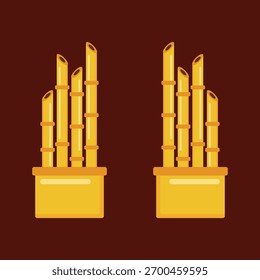 Vector de elementos del día de la independencia de Indonesia