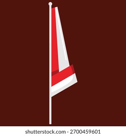 Vector de elementos del día de la independencia de Indonesia