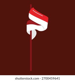 Indonesia independence day element vector