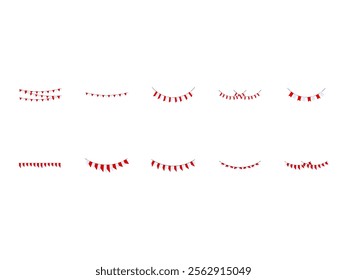 Indonesia Independence Day Flag Element