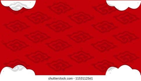 Indonesia Independence Day Flag Red and white background