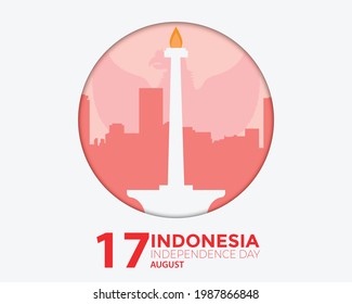 Indonesia Independence Day Flat Design