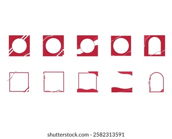 Indonesia Independence Day Frame Element Set