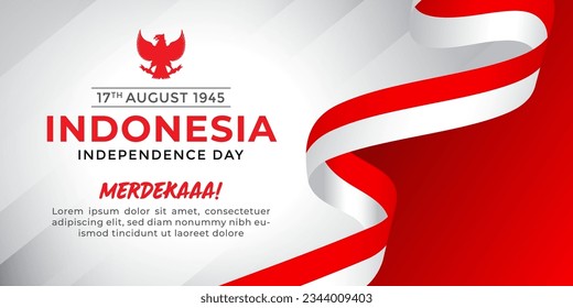 Día de la Independencia de Indonesia, antecedentes de libertad de Indonesia, bandera de Indonesia roja blanca