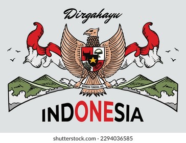 Vector EPS del logotipo del Día de la Independencia de Indonesia 10