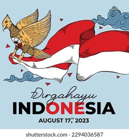 Vector EPS del logotipo del Día de la Independencia de Indonesia 10