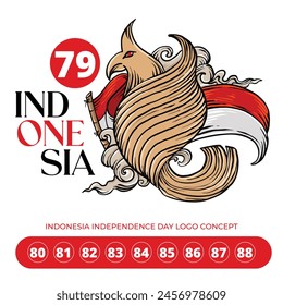 Indonesia Independence Day Logo Vector