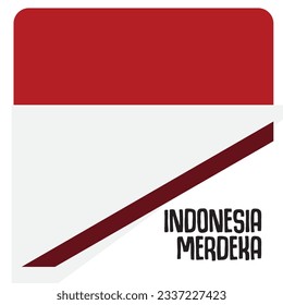 indonesia independence day national day jakarta city vector illustration