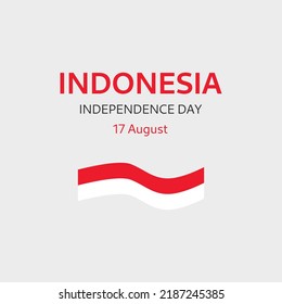 Indonesia Independence Day poster. 17 August