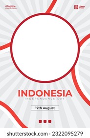 indonesia independence day poster. easy to edit. can be used as posters, banners, etc