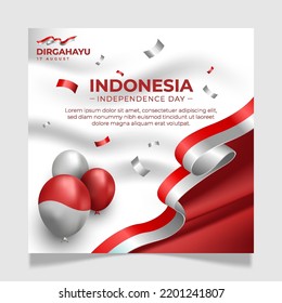 Indonesia Independence Day Social Media Flyer