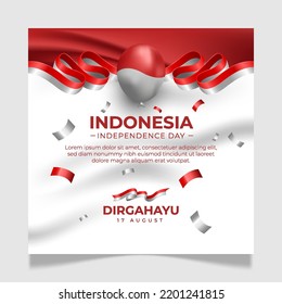 Indonesia Independence Day Social Media Flyer