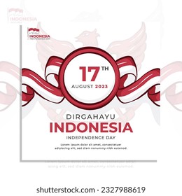Indonesia independence Day Social Media Template