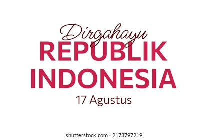 Indonesia independence day template. 17 August