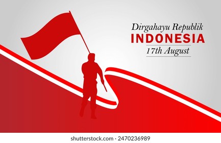 Indonesia Independence Day vector. Independence Day Indonesia vector.