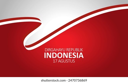 Indonesia Independence Day vector. Independence Day Indonesia vector.