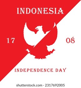 vector del día de la independencia de indonesia. concepto de independencia. dirgahayu indonesia