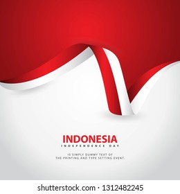 Indonesia Independence Day Vector Template Design Illustration