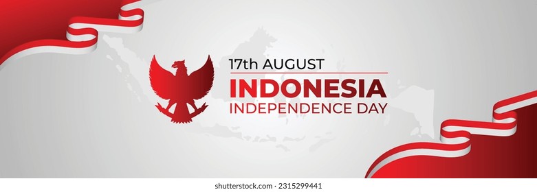 Indonesia Independence Day With Waving Flag