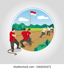 Indonesia Independence Tug Of War Games