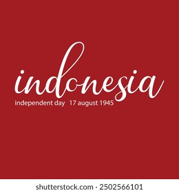 Ilustrador de Vector de diseño de día independiente de Indonesia